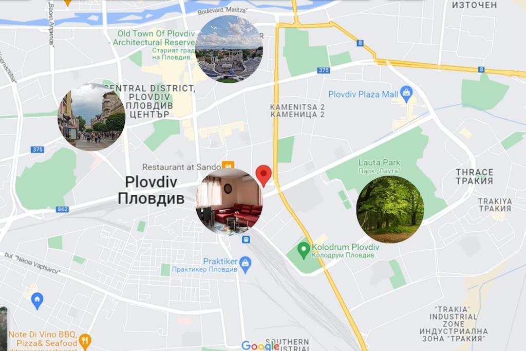 Modern & Bright 1Bd Apartment Near Main Square Plovdiv Eksteriør billede